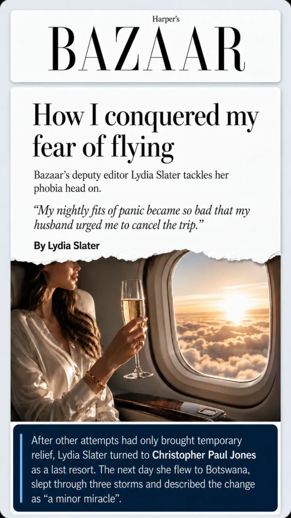 Harper&rsquo;s Bazaar &ndash; How I Conquered my Fear of Flying